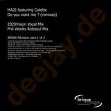 Mazi Feat. Colette - Yo You Want Me *remix*
