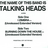 Talking Heads - I Zimba / Burning Down The House