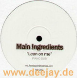 Main Ingredients - Lean On Me