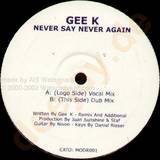 Gee K - Never Say Never Again