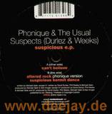 Phonique & The Usual Suspects - Suspicious Ep