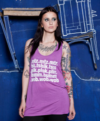 Bumtschick / .mtz.mtz.mtz. - *s-m* Dark Orchid Tank Top