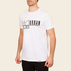 4 To The Floor Logo - Mens White T-shirt - Size M