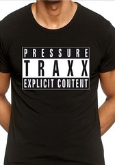 Pressure Traxx - Black Shirt/ White Logo