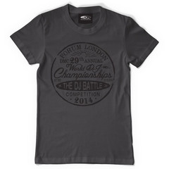 T-shirt - The Dj Battle Charcoal Grey *s*