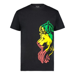 Junglist Network - Black Jnglst Lion Tee - Size S