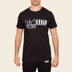 4 To The Floor Logo - Mens Black T-shirt - Size S