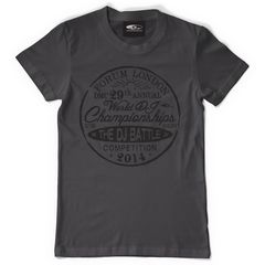 T-shirt - The Dj Battle Charcoal Grey *l*