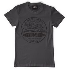 T-shirt - The Dj Battle Charcoal Grey *xl*