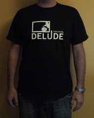 Delude Records T-shirt - *l* Black