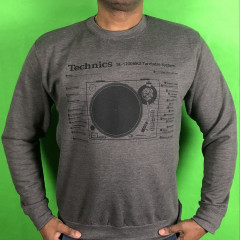 Sweatshirt - Technics 1200 Grey S