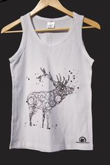 Lady Tank Top Mit Hirschdruck Und Logo - *s*