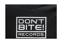 Dont Bite Records T-shirt - Black Cotton *s*