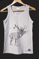Lady Tank Top Mit Hirschdruck Und Logo - *m*
