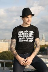 Bumtschick / .mtz.mtz.mtz. - *s* White On Black T-shirt