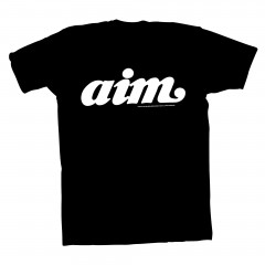 Aim - Classic Logo Tee (BLACK) Size XXL