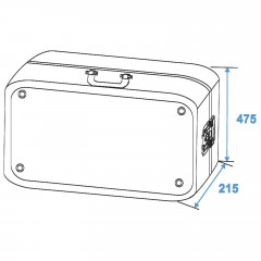 ROADINGER Plattenspieler-Case Tour