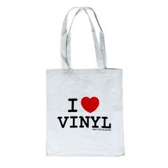 Bags - I Heart Vinyl White