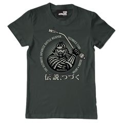 T-shirt - Technics Samurai Dj Charcoal Grey *xl*