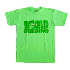 World Building - Fluorescent Tee Green - Size XL