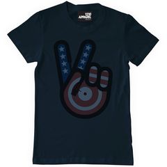 T-shirt - V Is For Vinyl Navy Blue *s*