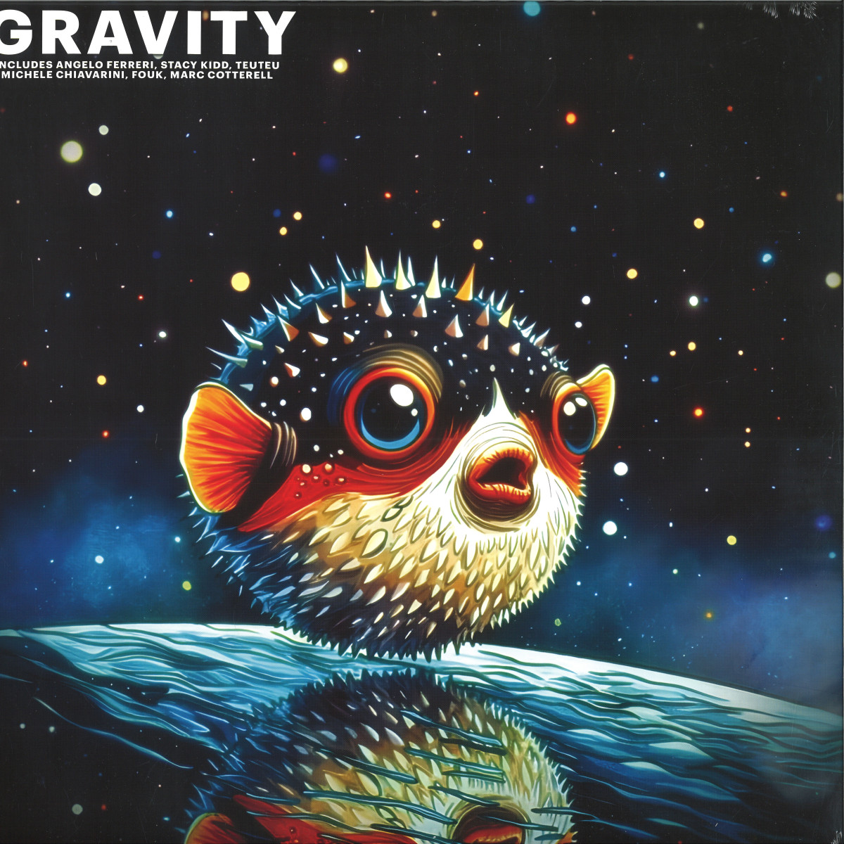Stacy Kidd, Fouk, Michele Chiavarini, Angelo Ferreri, Marc Coterrell, Teuteu — Gravity vinyl cover