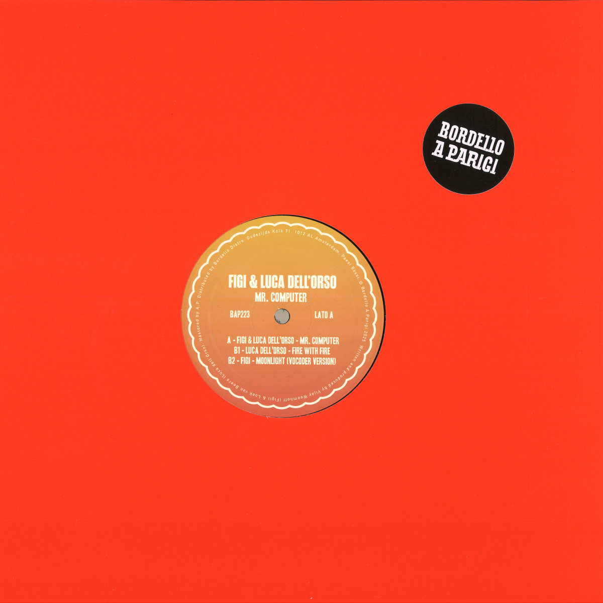 Figi, Luca Dell'orso — MR. COMPUTER EP vinyl cover