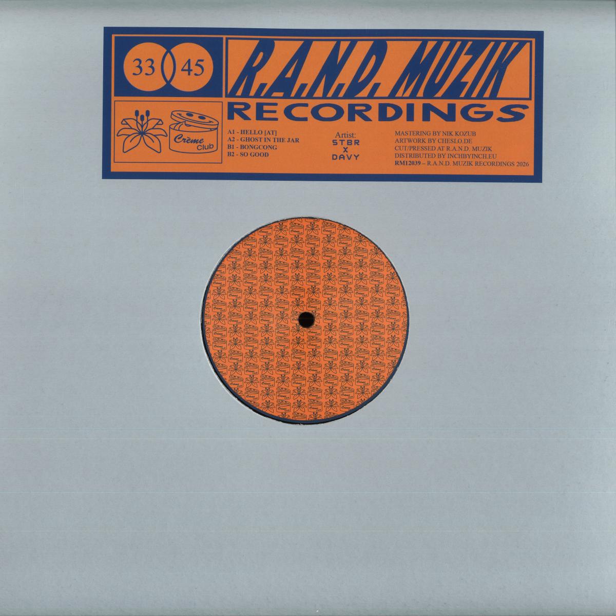 stbr, Davy — RM12039 vinyl cover