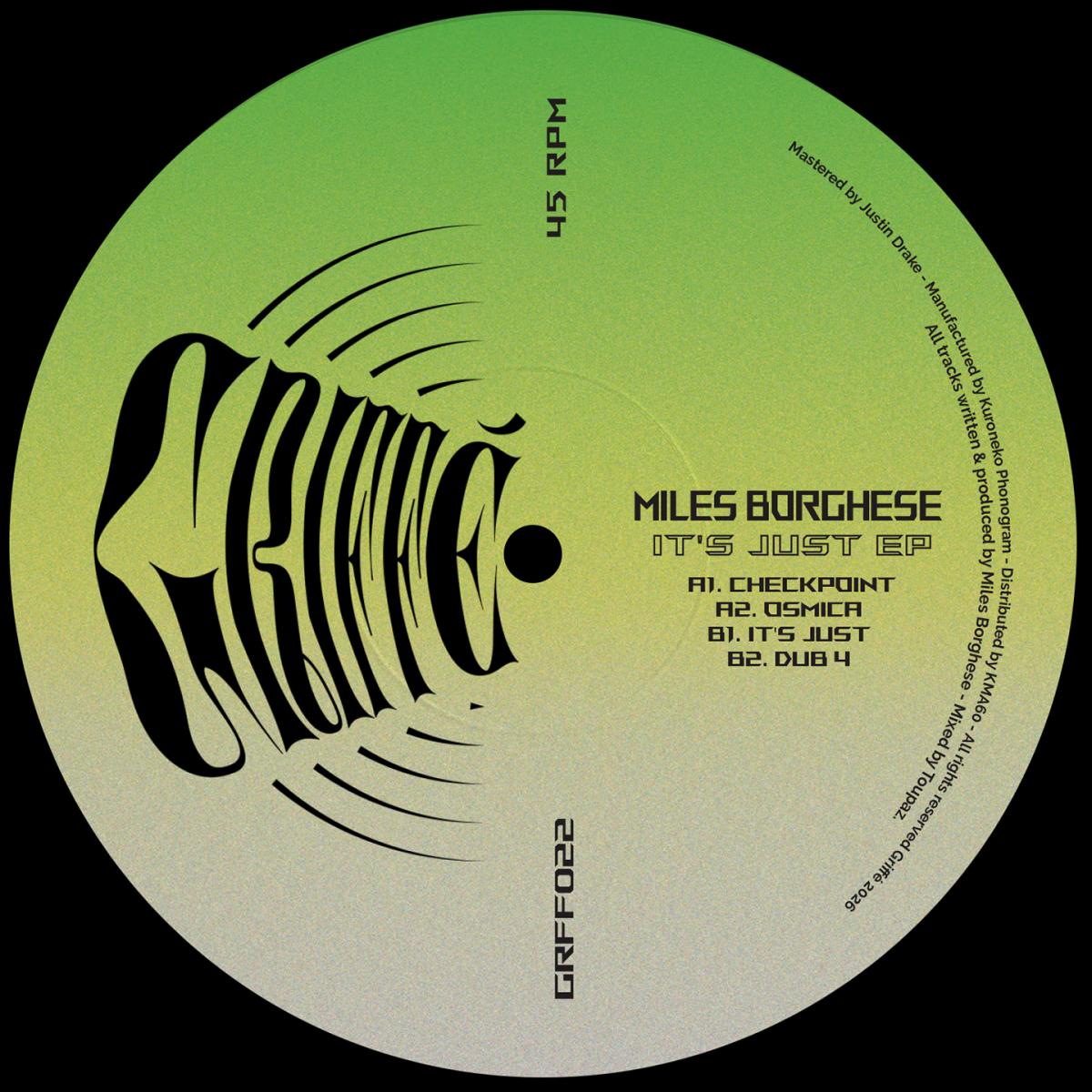 Milès Borghese — It's Just EP vinyl cover