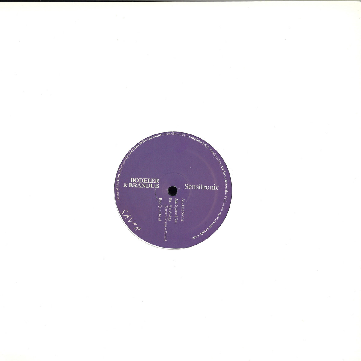 爆買いしたい Bodeler & Brandub - Sensitronic / Savor Music SAVOR009- Vinyl ハウス