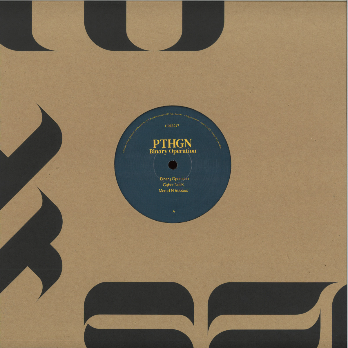 Pthgn — Binary Operation vinyl cover