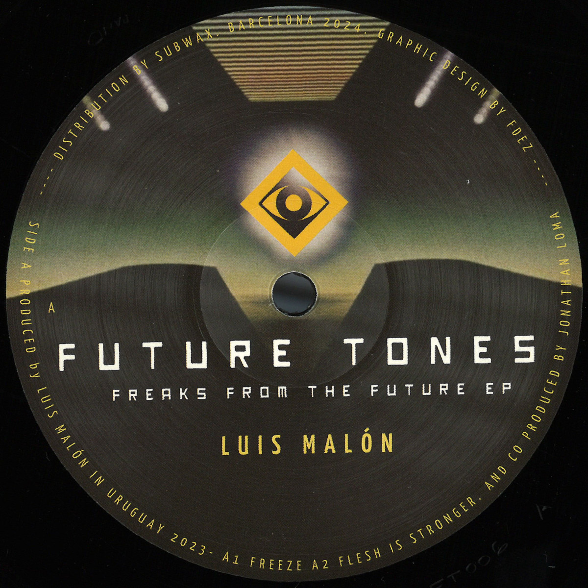 Luis Malón, Omar — Freaks From The Future EP vinyl cover