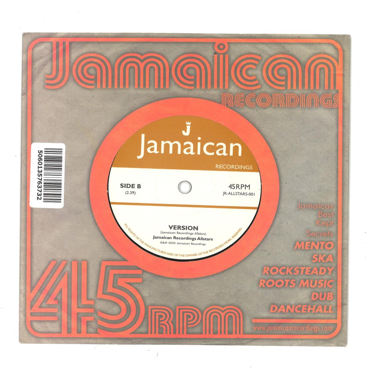 Starting Over / Jamaica All Stars 　7inch Starting Over / Jamaica All Stars 7inch Starting Over / Jamaica