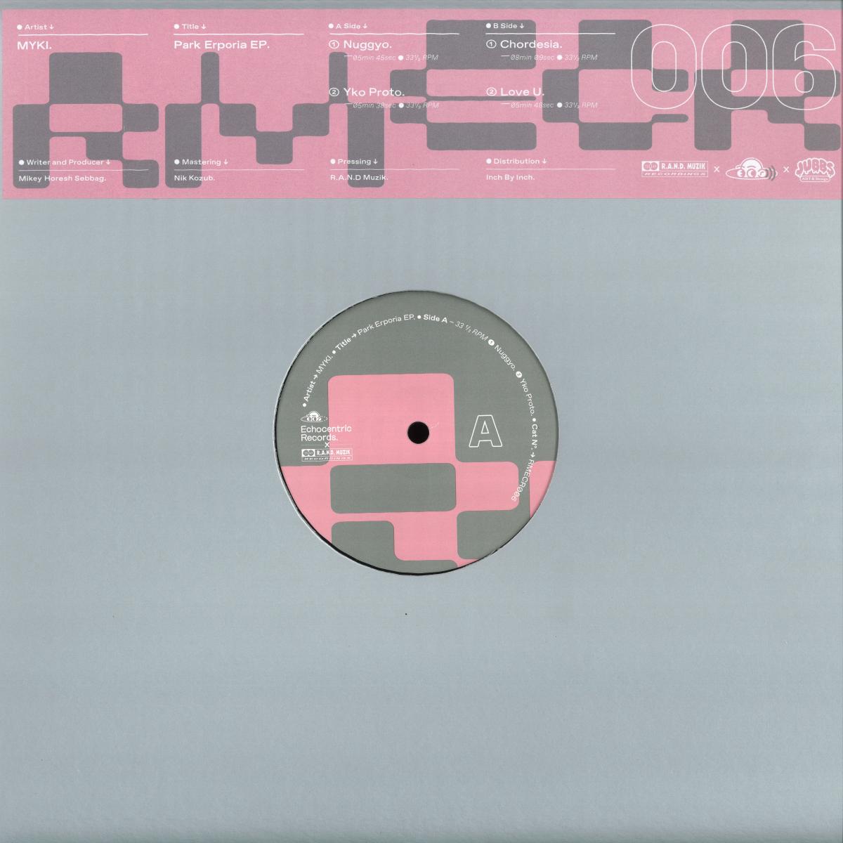 Myki — Park Erporia EP vinyl cover