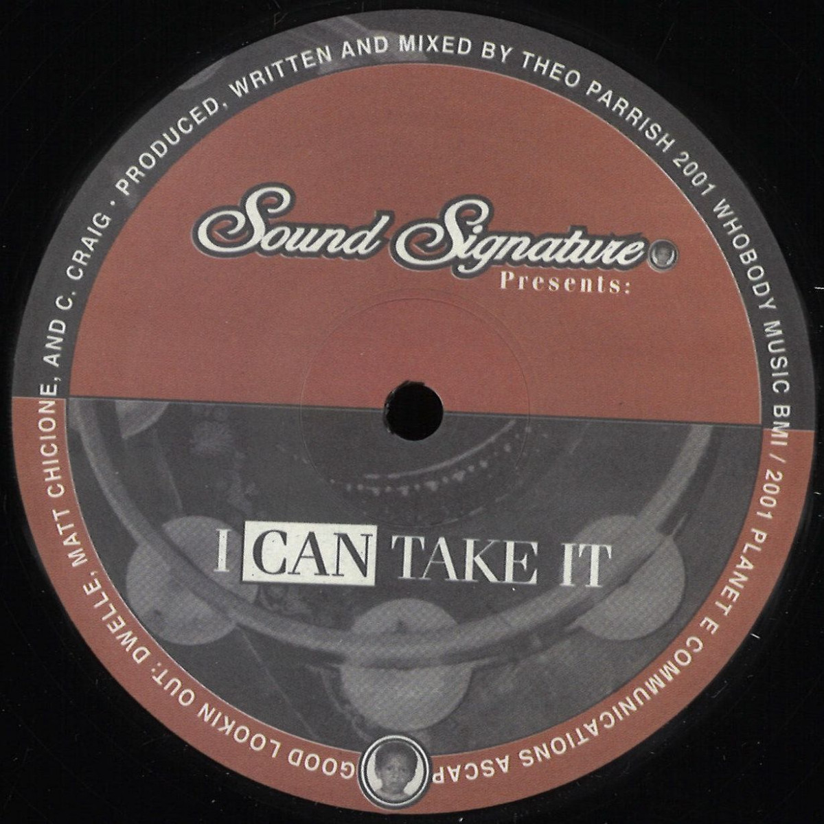 Theo Parrish — I Can Take It vinyl cover