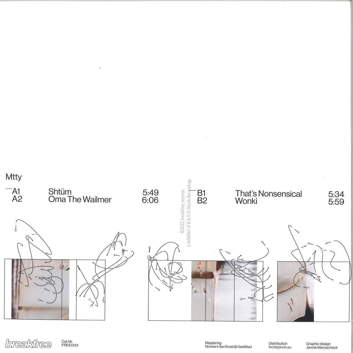 Mtty — FREE 003 vinyl cover