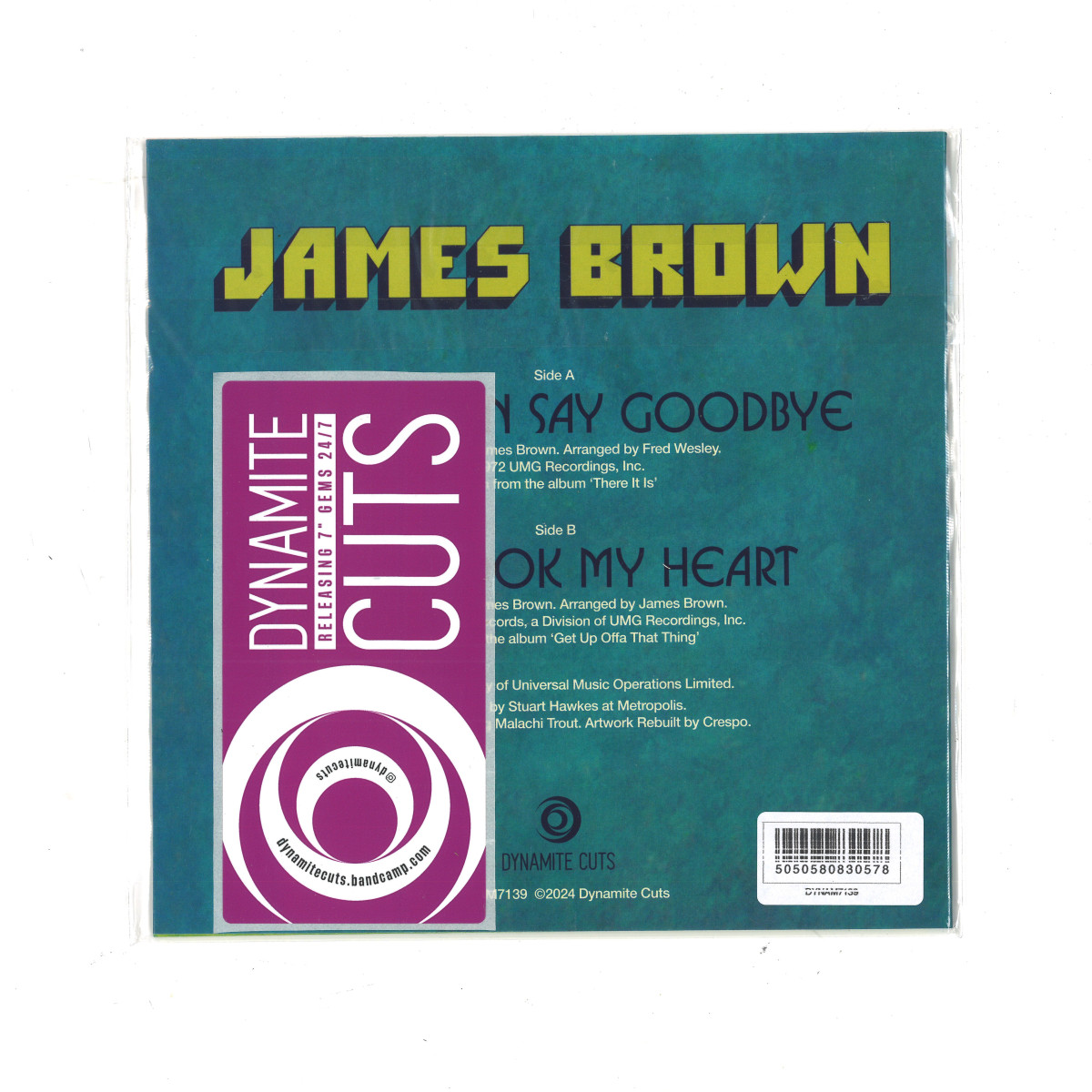 James Brown Never Can Say Goodbye / Dynamite Cuts DYNAM7139 Vinyl