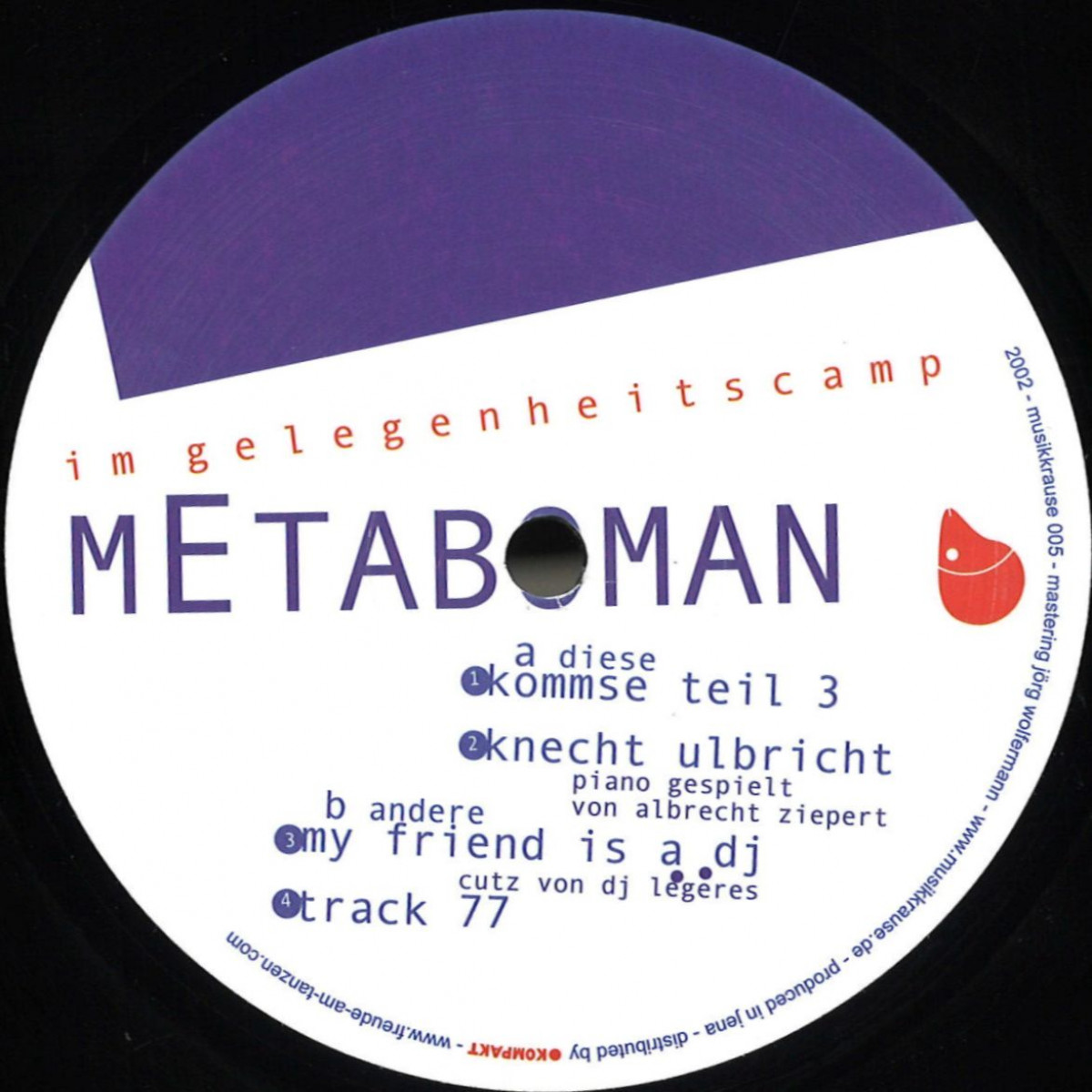 Metaboman — Im Gelegenheitscamp vinyl cover