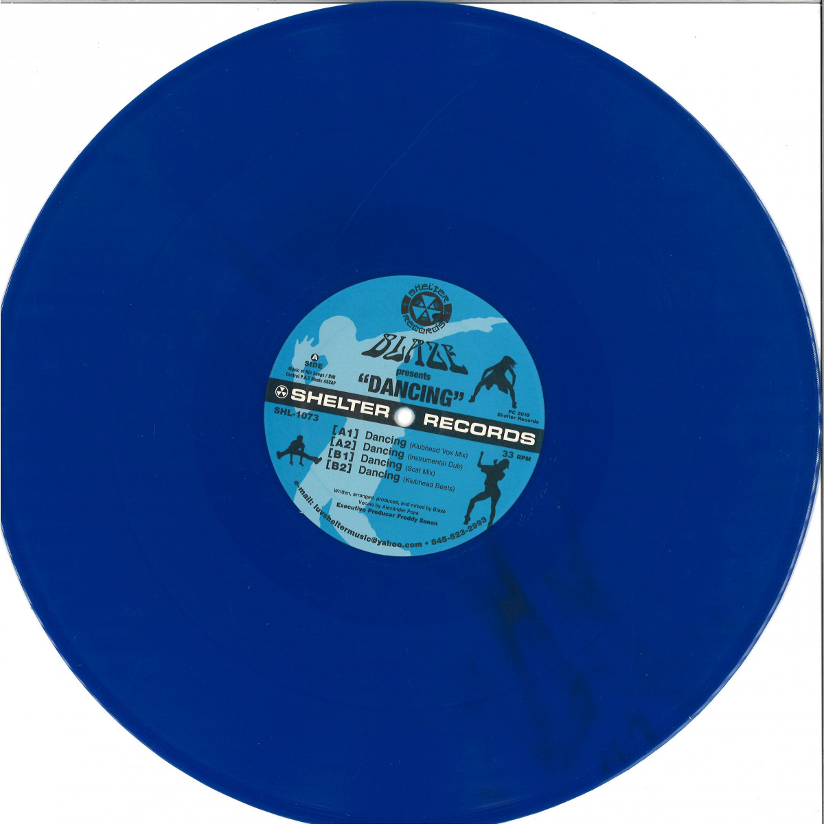 Blaze Dancing Blue Vinyl Repress Shelter Shl 1073blue Vinyl