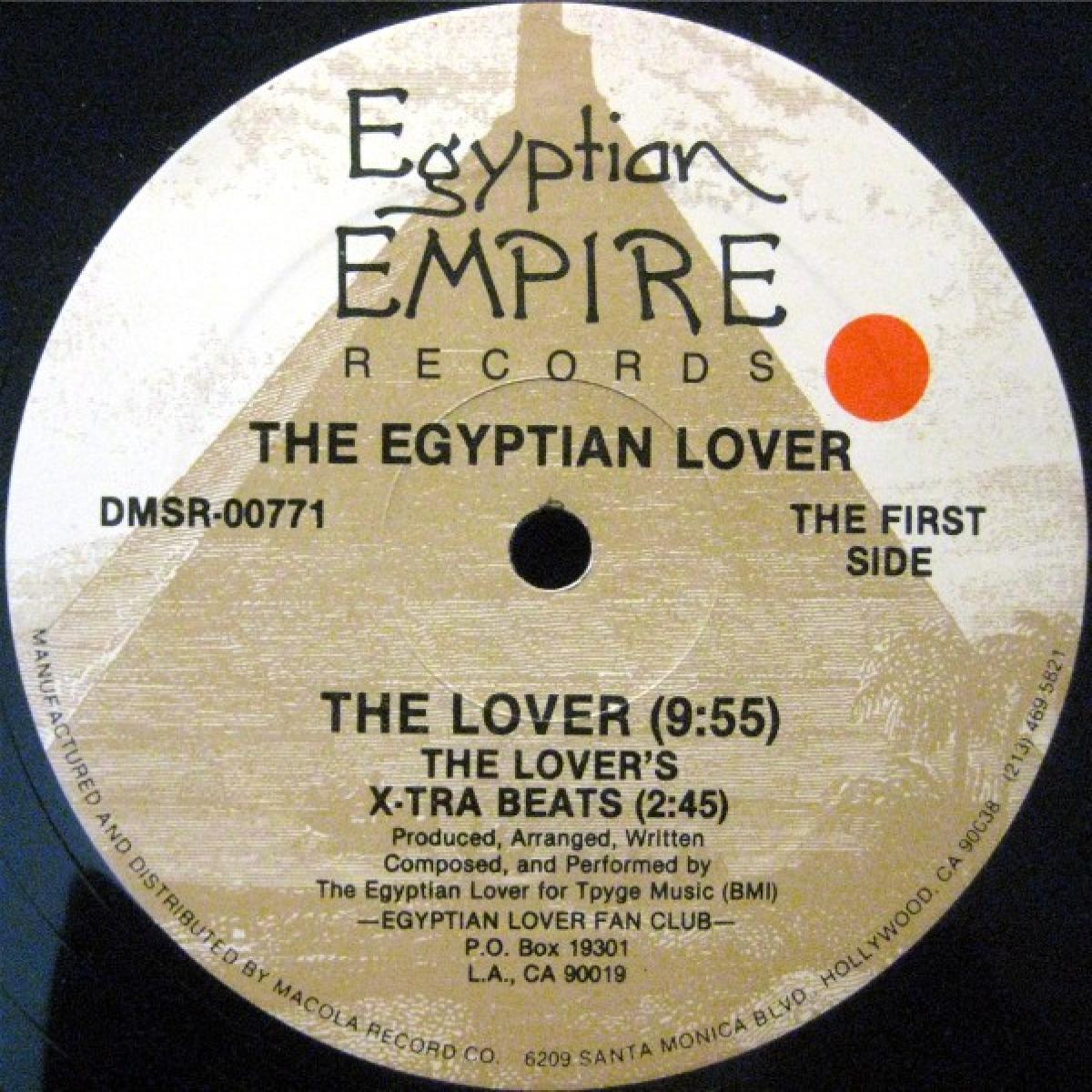 Egyptian Lover — The Lover (Long Version) vinyl cover