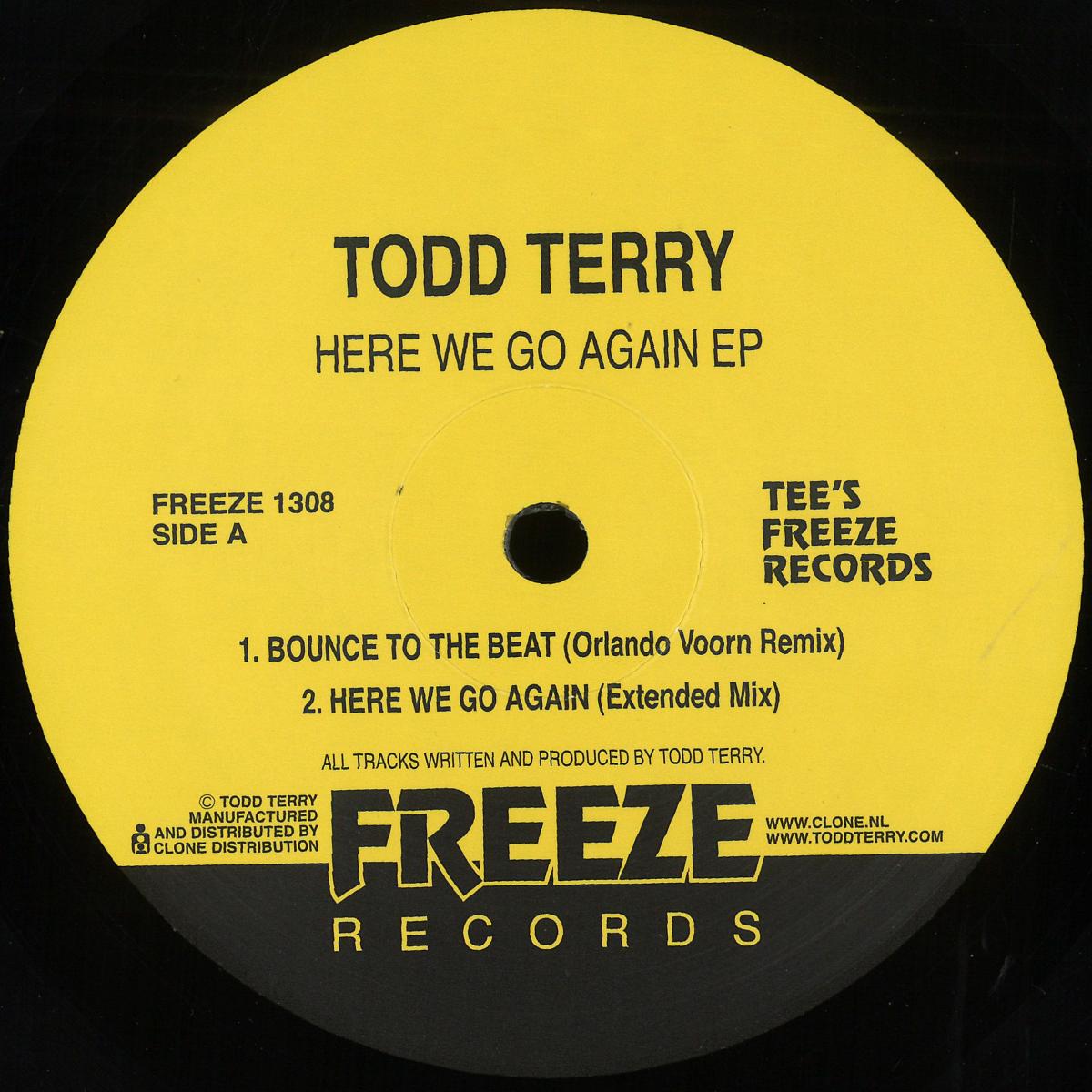 Todd Terry — Here We Go Again EP vinyl cover