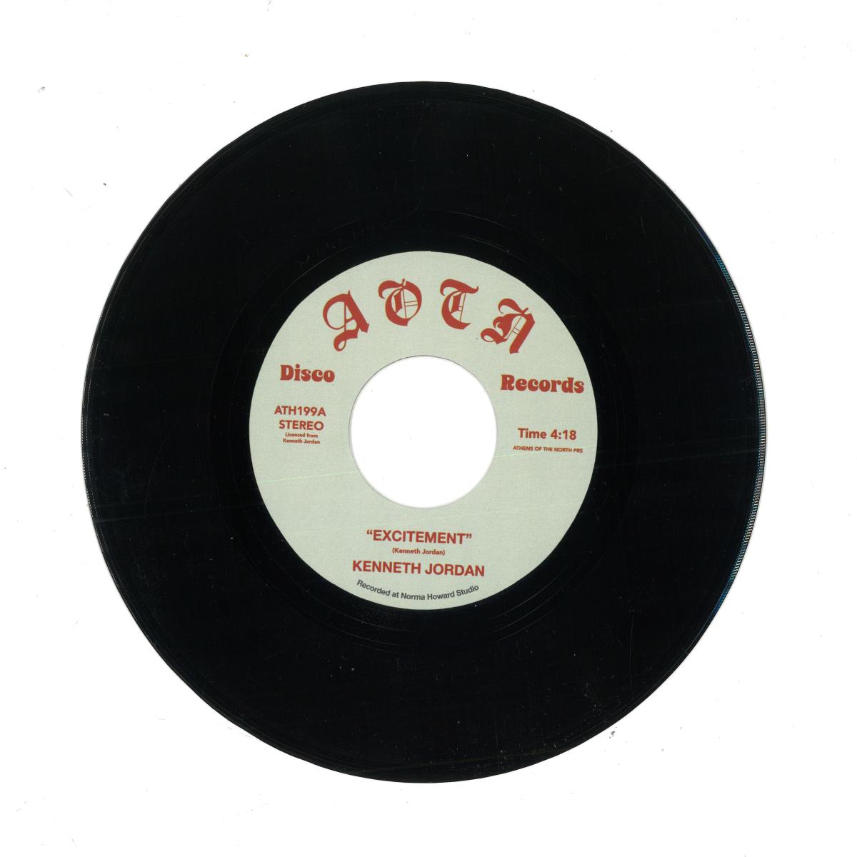 Kenneth Jordan — Excitement (7") vinyl cover