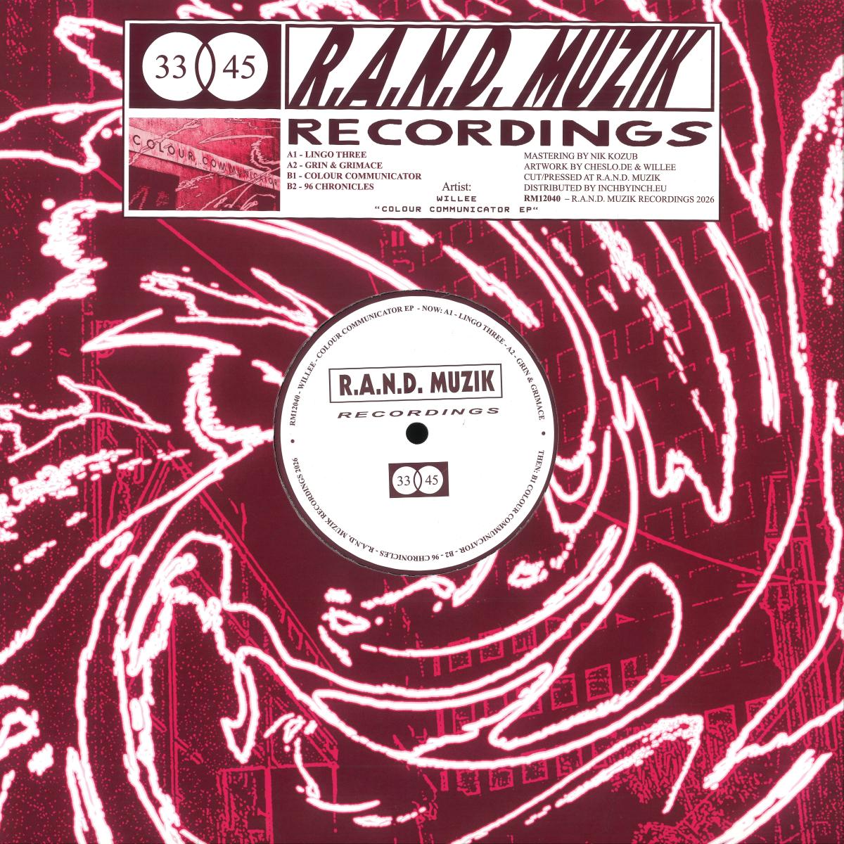 Willee — Colour Communicator EP vinyl cover