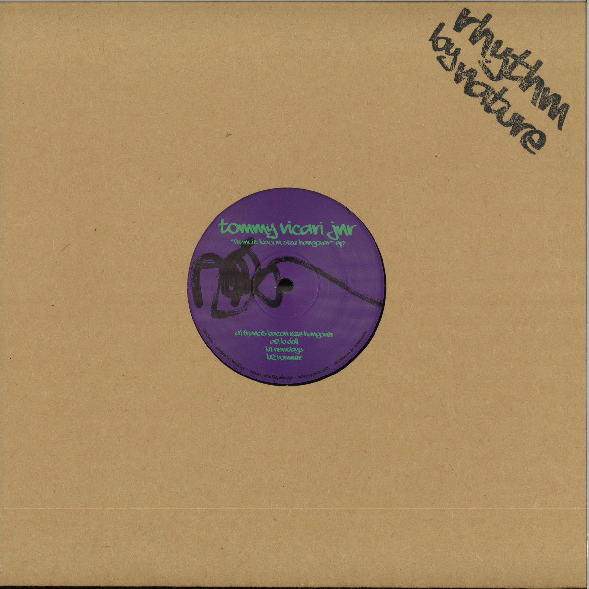 Tommy Vicari Jnr — Francis Bacon Size Hangover EP vinyl cover
