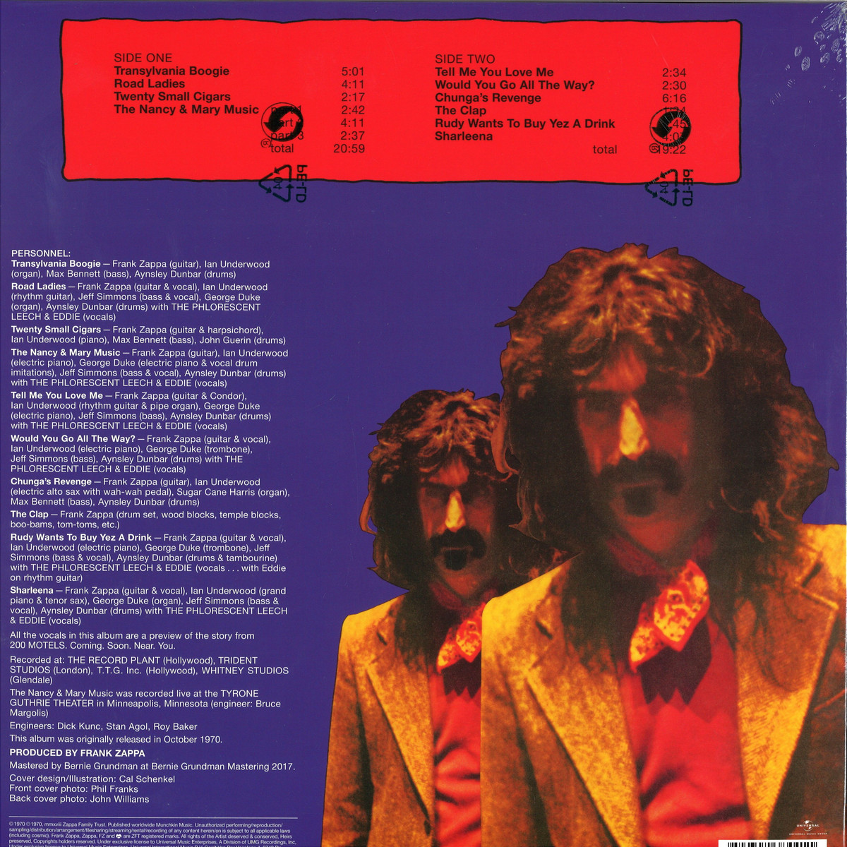 frank zappa/chunga's revenge US LP