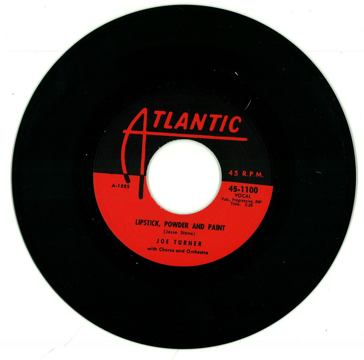 Joe Turner Lipstick Powder And Paint / Rock A While / VIBES ATLANTIC45110 7" Vinyl
