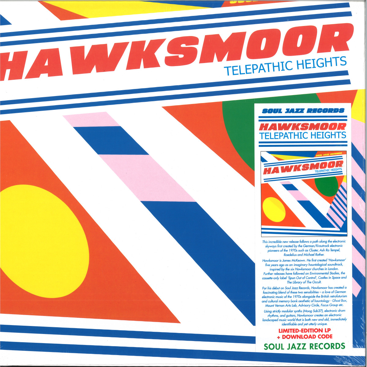 Hawksmoor — TELEPATHIC HEIGHTS LP vinyl cover
