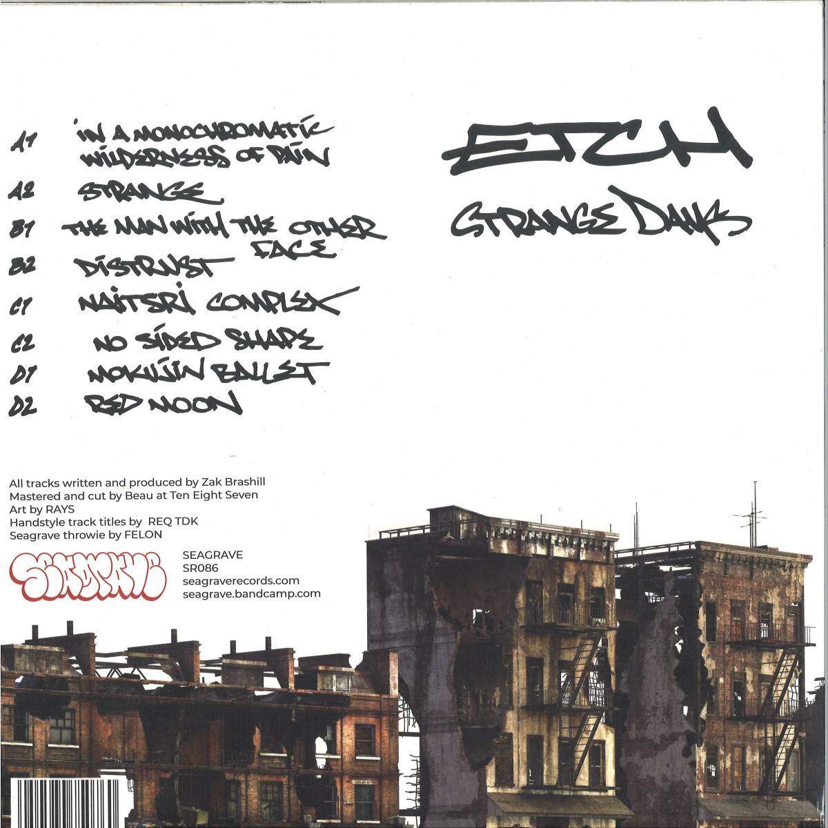 ETCH - Strange Days / Seagrave SR086 - Vinyl