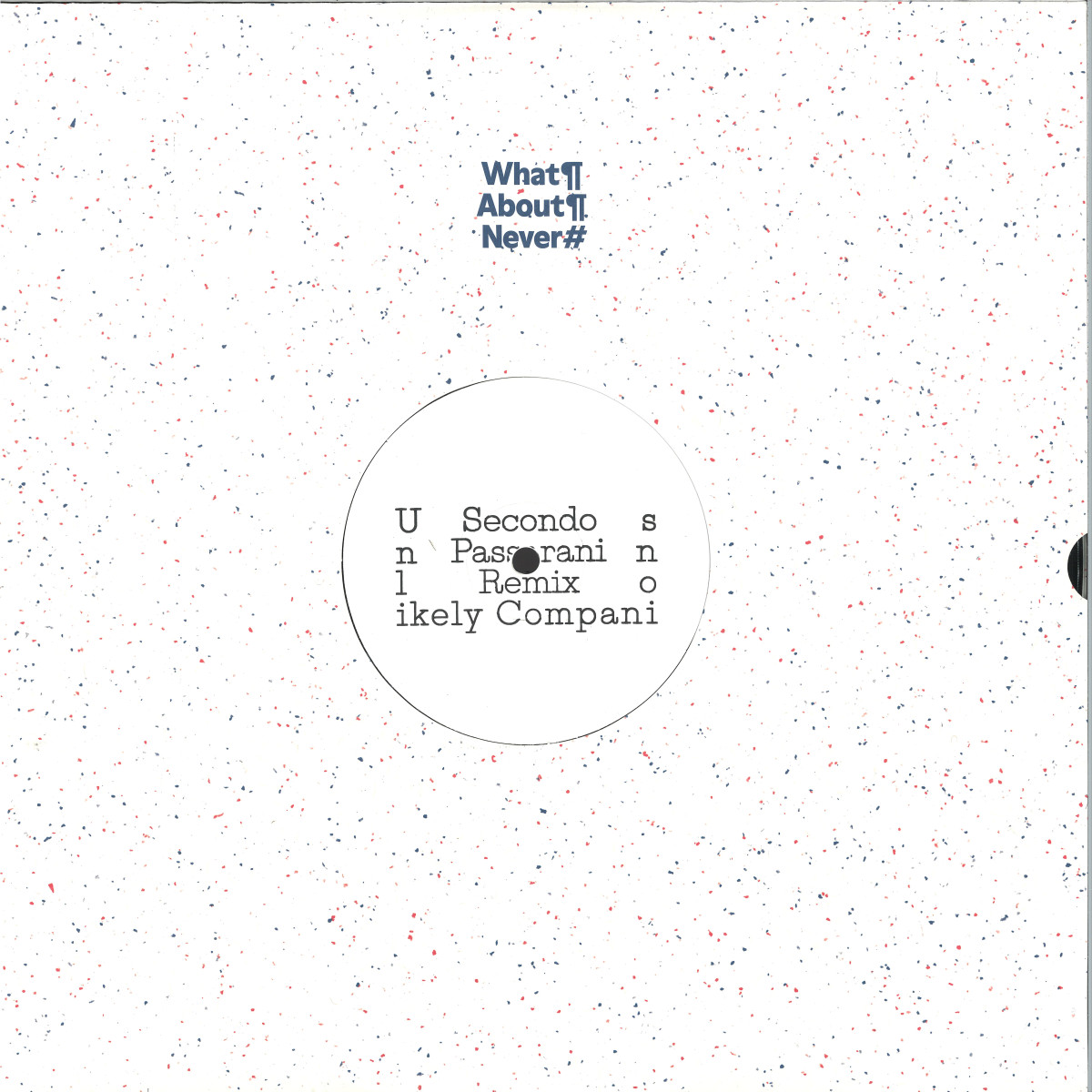 Secondo — Unlikely Companions vinyl cover