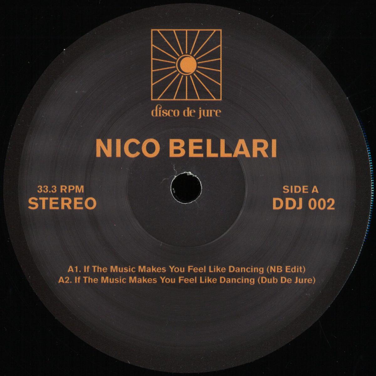 Nico Bellari — Makes You Feel Like Dancing vinyl cover